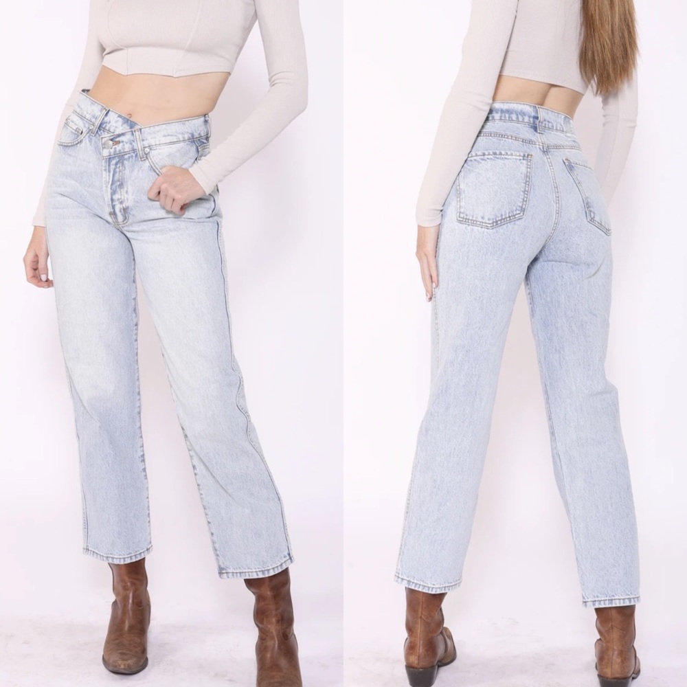 Revice 90s Baby Joey Wash crossover button jeans size 25